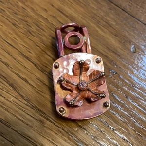 Handcrafted Copper Scarf Clip